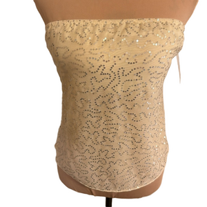 Elegant Silver Sequin Bandeau